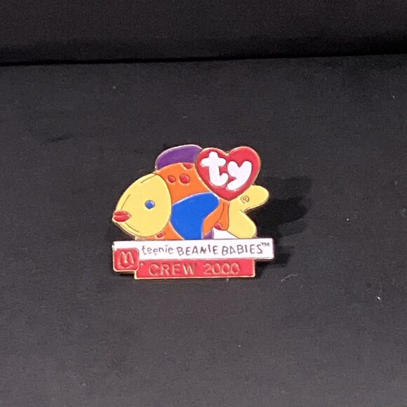 TY Beanie Babies Pin‎ 2000, McDonald’s Teenie Beanie Babies Crew, Vintage Pin - Picture 1 of 4